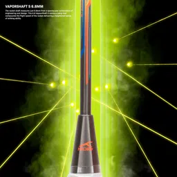 hundred N-ERGY 80 Balanced Racket Yellow, Grey Unstrung Badminton Racquet image 3