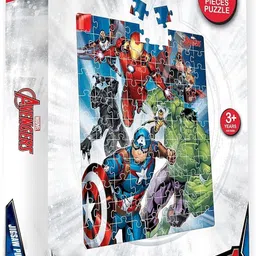 zwinko 99 Pieces Jigsaw Puzzle for Kids. Puzzle Size 44.5cm X 37cm (Avengers)-picture-21