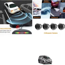 pecunia Parking 0071 DIY LED Car Reverse Sensor Kit with 4 Sensors & Buzzer Alarm Parking H8 Parking Sensor image 1