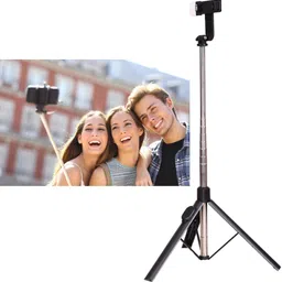 CROWNVIZ 6feet Extra Long Durable Selfie stick 170cm Y17 Selfie Stick Tripod expandable features Remote Bluetooth Selfie Stick image 1