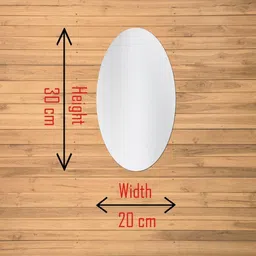 sahaj enterprise 30 cm Flexible Mirror Sheets Self-Adhesive Plastic Mirror Tiles Non-Glass Mirror Self Adhesive Sticker image 5