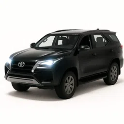 brightway toys Scale 1:36 Alloy Fortuner Car Die-cast Metal Toy Pull Back and Light & Music image 2