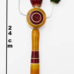 justhandmade Wooden Handmade TIK-Tok Rattle | Kit Kul Rattle |Sound Toy| Musical Toy for Kids Rattle image 2
