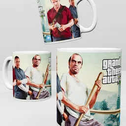 inkywinky GTA V title with CharacterPrinted Coffe Ceramic Coffee Mug-picture-11