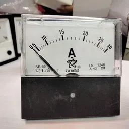 ckindia CK INDIA SR-65 30 Ampere Meter (Analog) Fitted with Brass Nut and Volt Ammeter-picture-38