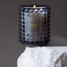 yasu - every scent is a story Curated Bubble- Mystic Woods 6Oz Scented Jar Candle (Blue)-picture-30