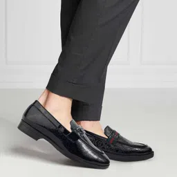 glemia Men’s Slip-On Loafers with Heel – Textured Design for Formal & Casual Wear | Loafers For Men image 5