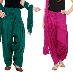 ushagarments Cotton Solid Patiala image 1