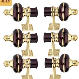 avlen Maroon, Gold Rod Rail Bracket, Curtain Knobs, Tassels, Curtain Rods Metal-picture-18