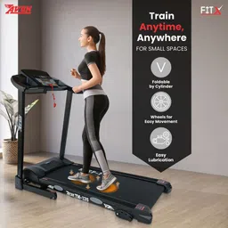 avon Fitx Foldable TM-135| 3HP Peak DC Motor| LED Display with MP3 & USB CONNECTIVITY Treadmill image 3