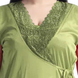 night keys Pack of 2 Women Nighty with Robe image 5