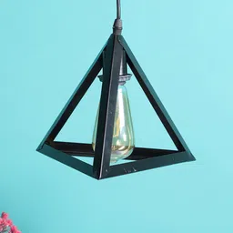 greywings Benoit Black Metal Hanging Light image 2