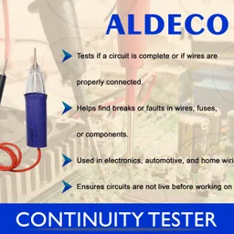 aldeco 17 Items Compact Soldering Iron Kit with Continuity Tester & More Utility Tools 25 W Simple image 3