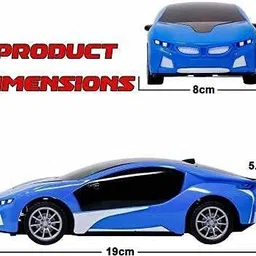 kavana Remote Control 3D Speed Car Toy For Kids With Light All Darection Car image 3