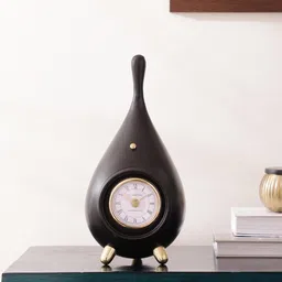 de maison decor Time Drop In Black Gold Clock image 1