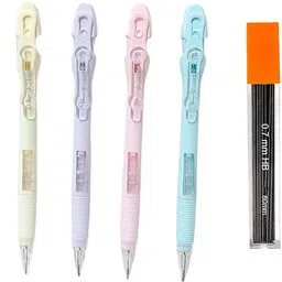 0.7mm Lead pen pencil with In-Built Eraser (Pack of 5) with 2 leads Pencil-image-85