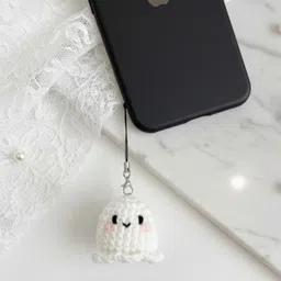 SNOWY SHOP Cute Ghost Mobile Hanging Ghibli Kawaii Strap & Bag Keychain for Girls Phone Charm-image-35