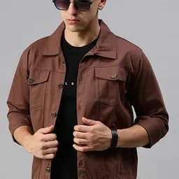 voxati Men Solid Denim Jacket-picture-20