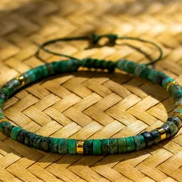 Stone, Green Jade Agate, Emerald Bracelet-image-33