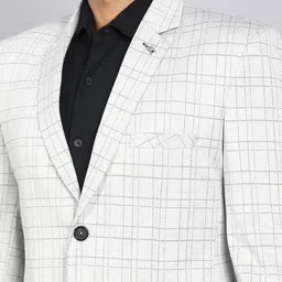 killer Men Checkered Single Breasted Formal Blazer image 5