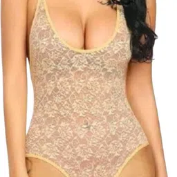 omv Begie Net Tady Self Design Women Swim-dress Beige Swimsuit-picture-17