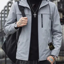 futse peno Men Solid Casual Jacket image 3