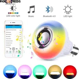 Make Ur Wish LED Light Bluetooth Colourful Music Player With Remote Control Smart Bulb image 2