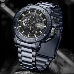 cristiano aillen Waterproof Luxury Chronograph Men's – Model CA-9842 Analog Watch - For Men Chrono_Analog_PurpleBlack_SS_Oversize_SportLuxury image 4