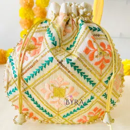 byra Women Orange Potli-picture-42