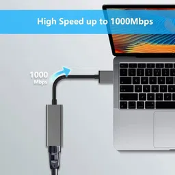 BKC USB 3.0 to Ethernet Adapter 1 GBit/s RJ45 LAN USB-A Network Connector Lan Adapter image 3