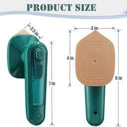 atipriya Travel Iron Steam with 60 ml Water Tank-Green 50 W Garment Steamer image 5