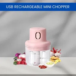 clairbell Mini Rechargeable Chopper, Electric Chopper for Onion, Garlic and VegetableB410 Electric Vegetable & Fruit Chopper image 1