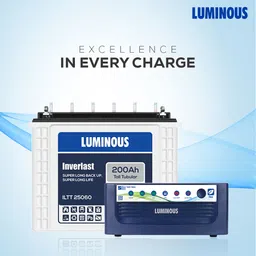 luminous Inverlast ILTT 25060 Tall Tubular With Eco Volt Neo 850 Sine Wave Inverter ILTT25060 Pure Sine Wave Inverter image 2