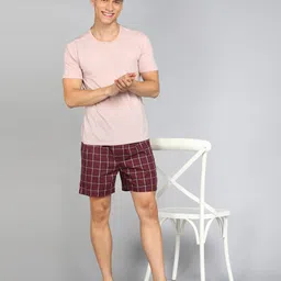wrogn Checkered Men Boxer image 2