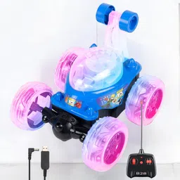 kid kraze Rechargeable Remote Control 360 Degree Stunt Car Music & Lights for Kids_183-picture-27