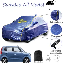 garrege Maruti Wagon R LXI CNG Body Cover-picture-15