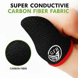 lixis Anti-Sweat, High Sensitivity Thumb Sleeves for BGMI, PUBG | Mobile Game Finger Sleeve image 3