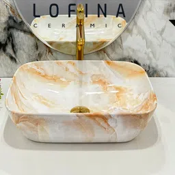 lofina ceramic Premium Ceramic BASIN Which Gives Look To your Home Table Top Wash Basin AI1008 PREMIUM GRADE CERAMIC TABLE TOP WASH BASIN Table Top Basin image 4