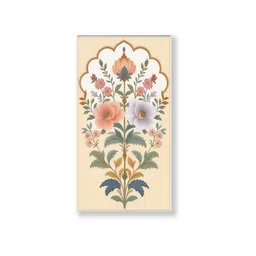 nestroots Floral Canvas Art Collection Set of 4 Printed Wall Painting White Frame image 3