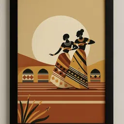 mishra Tribal Women Wall Art – Framed Artwork for Living Room, Hallway & Office 13 inch Photo-picture-20