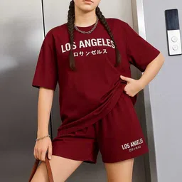 english premium Tshirt Regular Shorts Co-ords Set image 1