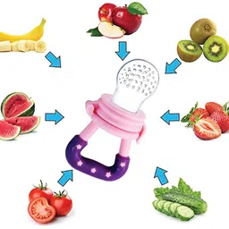 roforuf Silicone Food Nibbler with Extra Teat | Soft Pacifier Feeder | Baby Fruit Feeder Feeder image 3