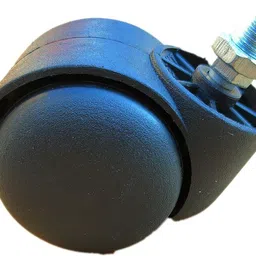 biway Twin Castor Wheels Threaded Set of 5 Pieces for revolving Chairs and Other revolving Products. Appliance Furniture Caster image 2