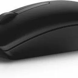 Black MS116 Wired Ambidextrous Optical Mouse image 2