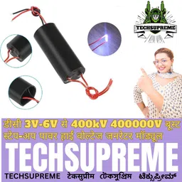 techsupreme DC 3.7-7.4V To 400KV Boost Step Up Power Module High Voltage Generator A12 Electronic Components Electronic Hobby Kit image 1
