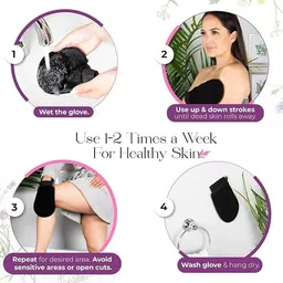 naiyaa fashion Goldfish Exfoliating Glove -Pure Viscose Fibre, Scrub for Dead Skin image 5