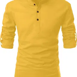 Men Solid Cotton Blend Ethnic Dress-image-1