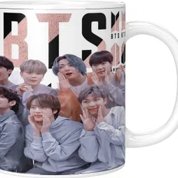 printingzone Bts sipper Bts water bottle bts mug bts Bottle with mug (BSM-35) 600 ml Water Bottles image 2