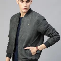 roadster Men Solid Bomber Jacket-picture-25