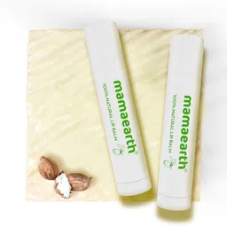 mamaearth Nourishing 100% Natural Lip Balm with Vitamin E and Shea Butter Natural image 3